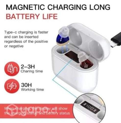 Audifono para sordera invisible recargable (2 unid