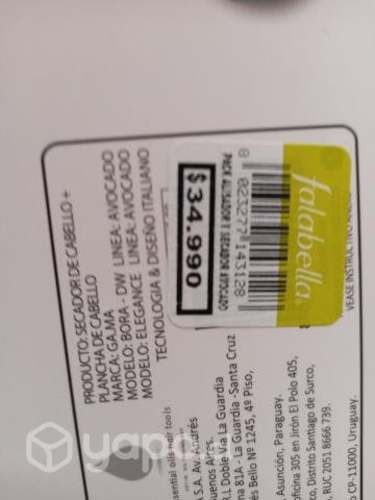 Alisadora y secadora