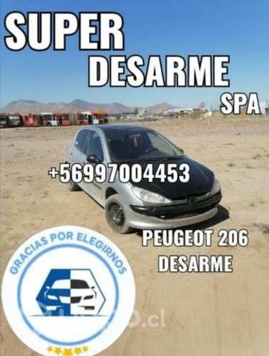 Puerta trasera derecha pegueot 206