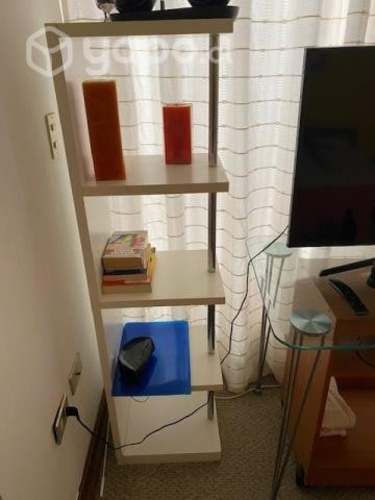 Mueble repisas en melamina blanca