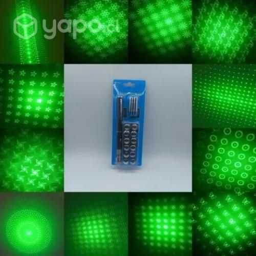 Puntero Verde Con 12 Puntas+ Pilas Aaa