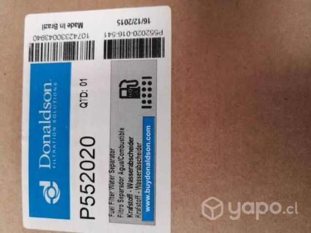 Filtros nuevos sellados. 