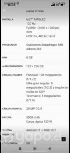 Xiaomi 11T pro 256gb/8Gb