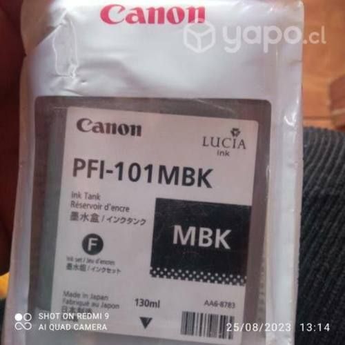 Tintas Canon pfi diversos modelos originales