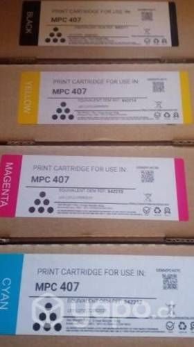 Packs de toner Ricoh Mpc 407 colores originales de