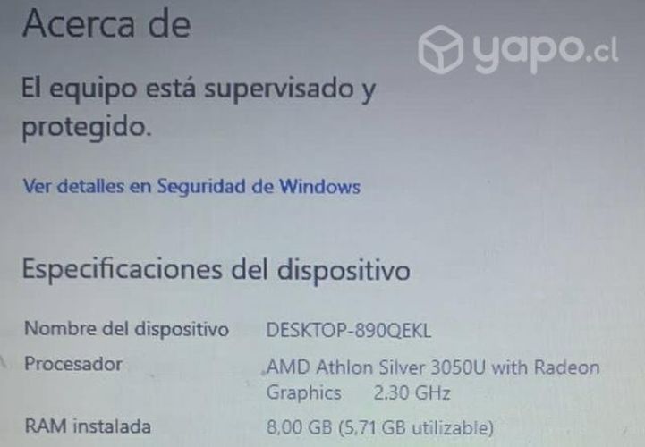 Notebook Lenovo ideapad 3, 8 gb ram, disco SSD