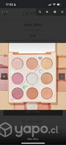 Paletas de pintura colourpop y rubor