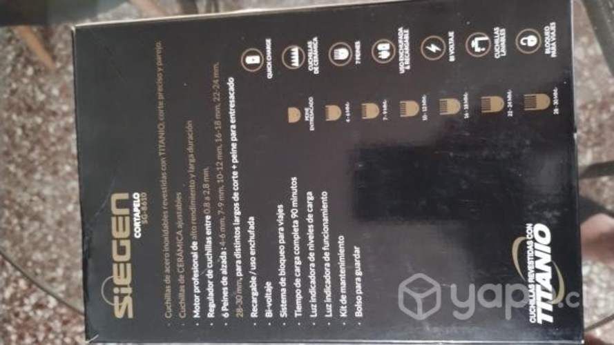 Vendo cortapelo siegen sg-8610 nueva