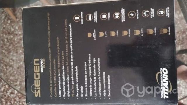 Vendo cortapelo siegen sg-8610 nueva