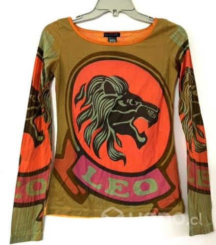 Polera Elástica Marca Custo Barcelona Talla 2 o S