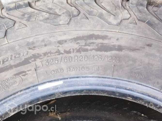 Bfgoodrich all terrain t/a ko2 lt325/60r20