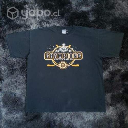 Polera NHL Gildan Negra Talla XL