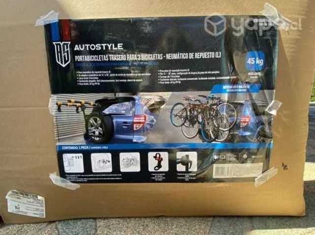 Porta bicicletas para rueda de repuesto. 3 bicis