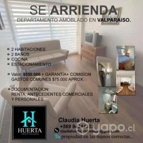Departamento amoblado en Valparaíso