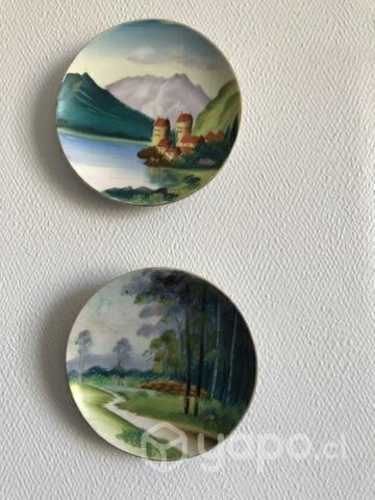 Cuadros en loza para decoración antiguos