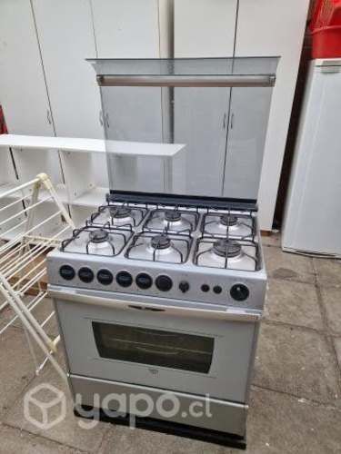 Cocina 6 quemadores y horno a Gas Natural Whirpool