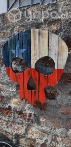 Adorno mural de calavera