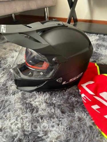 Casco de Moto LS2 XL Negro Mate