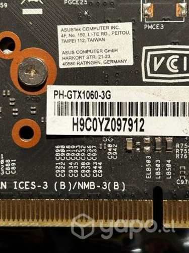 Tarjeta grafica Asus PH-GTX1060-3G