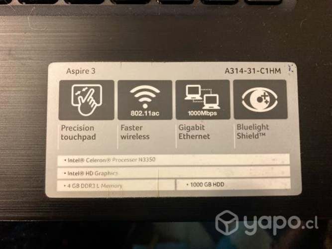 Notebook Acer Aspire 3