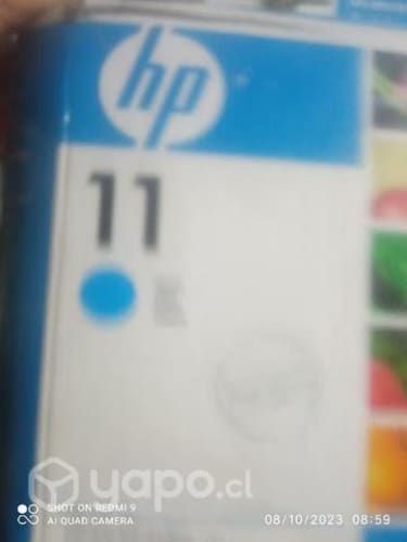 Tintas HP 11 colores originales de alta