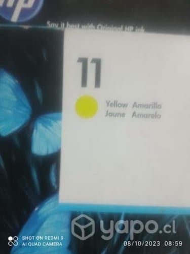 Tintas HP 11 colores originales de alta