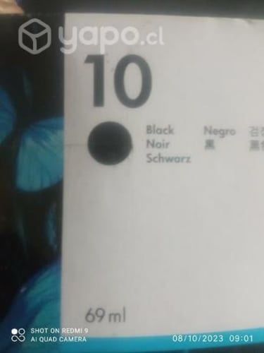 Tinta HP 10 black original de 69ml