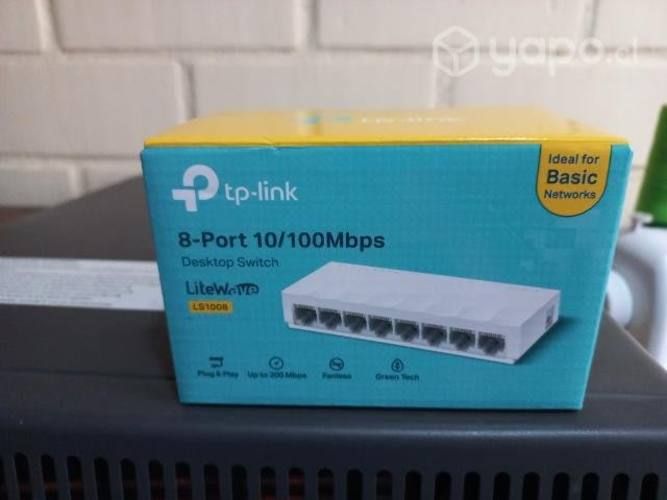 Switch Ethernet 8 puertos excelente funcionalidad