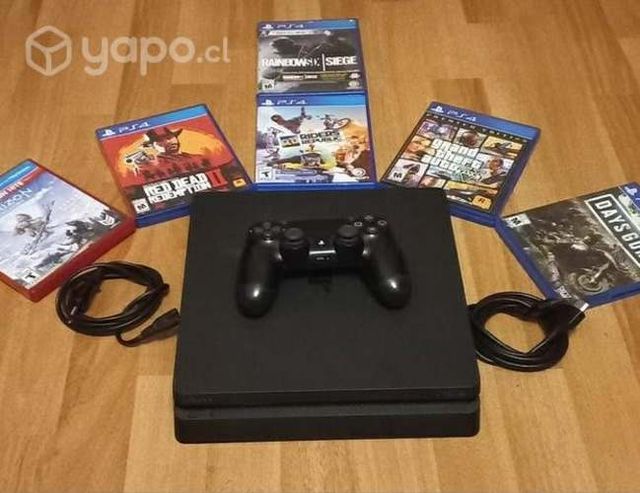 Play Station 4 PS4 1 Tera 1 mando más los cables