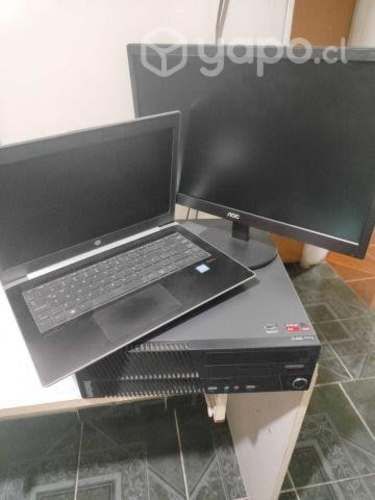 Notebook HP + Computador Lenovo Thinkcentre