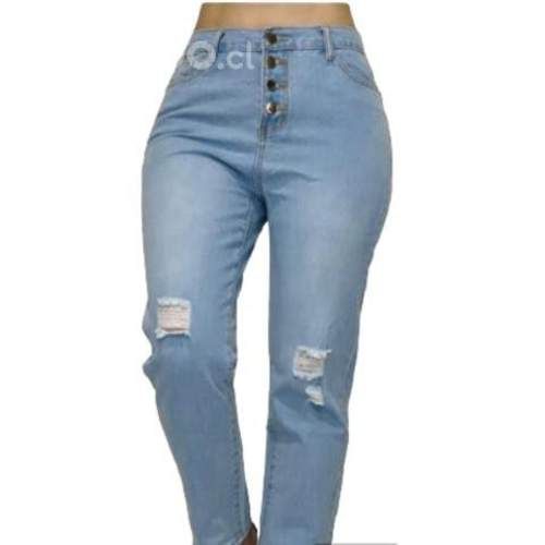 Jean mom tiro alto, colombiano