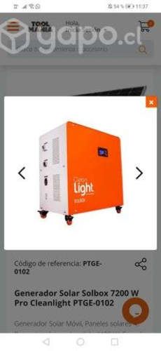 Generador solar 7500 whats nuevo embalado