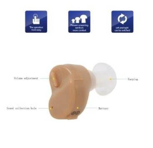 Audifono mini para sordera utiliza pila