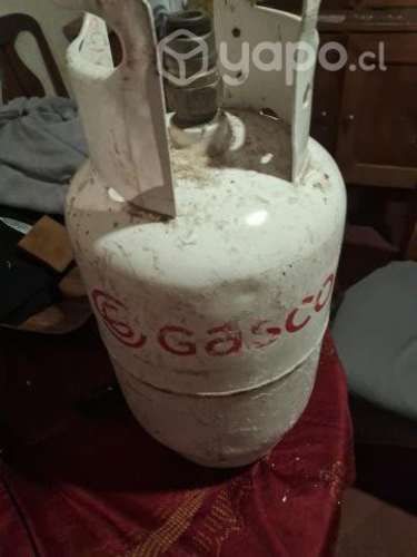 Bidon de gas y horno electrico