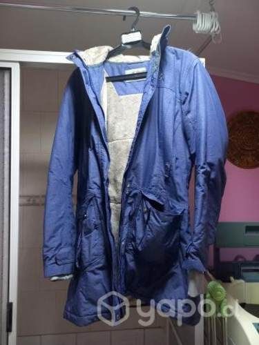 Parka azul forrada