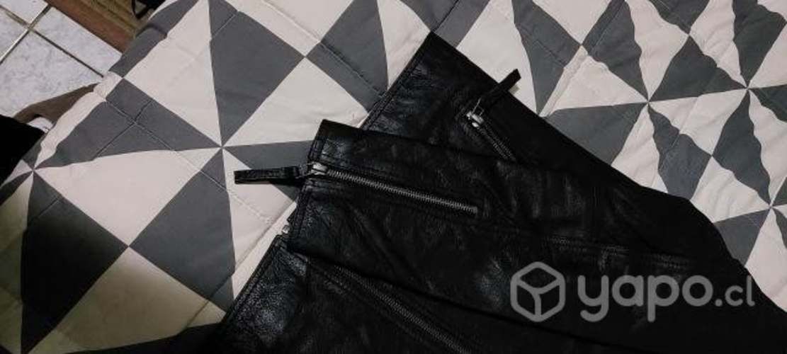 Chaqueta de cuero de hombre talla S