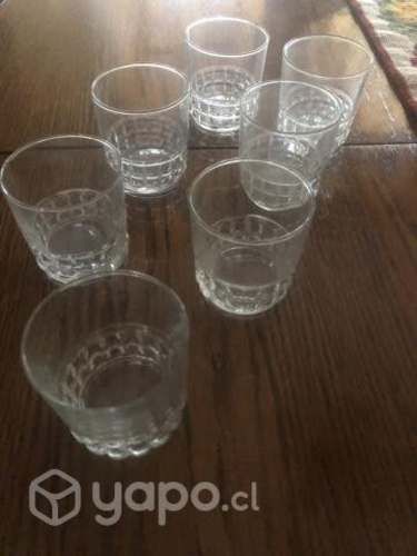 Vasos Cristal D'arques modelo Pompadour de 7 cms