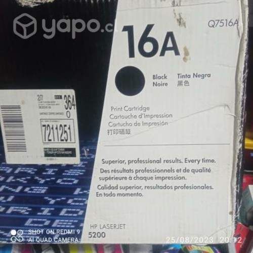 Tóner hp 16a black original