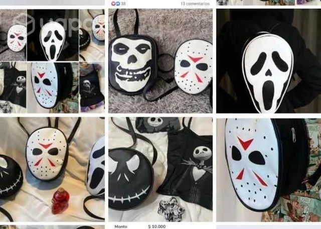 Mochilas rock anime terror punk