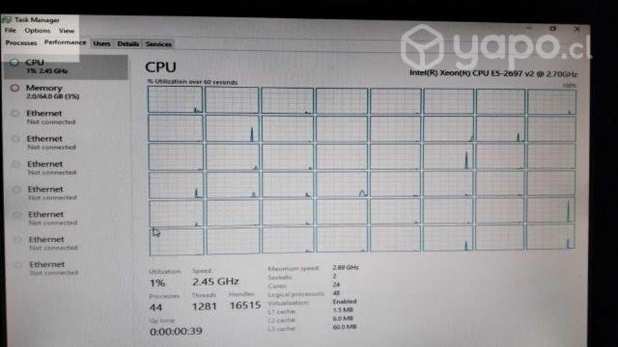 Servidores Reacondicionados HP DL380 G8, con 64Gb