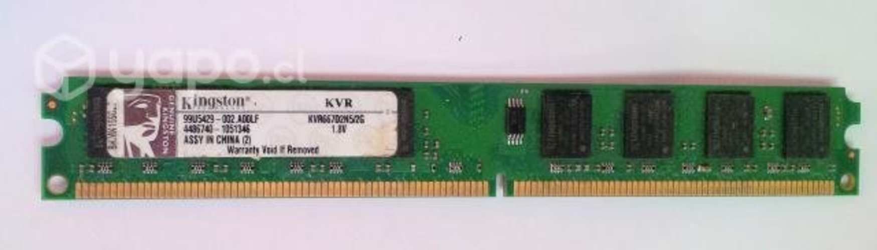 Memoria PC Kingston DDR2 KVR667 2G