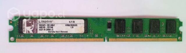 Memoria PC Kingston DDR2 KVR667 2G