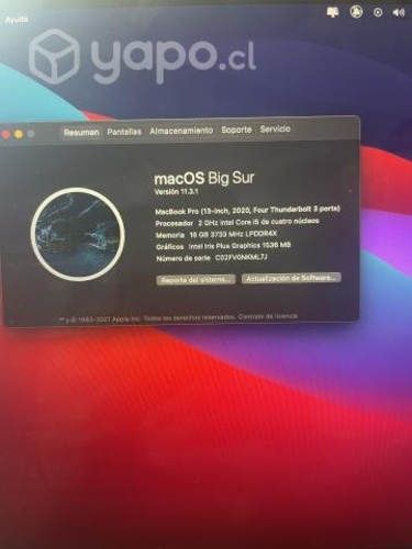 MacBook Pro 2020, i5