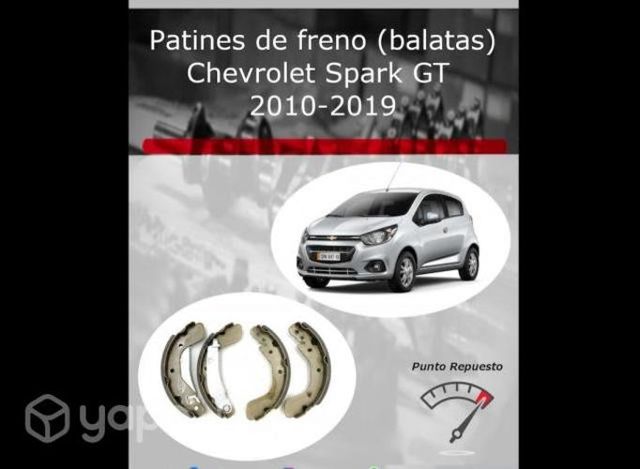 Patines de freno (balatas) Chevrolet Spark GT
