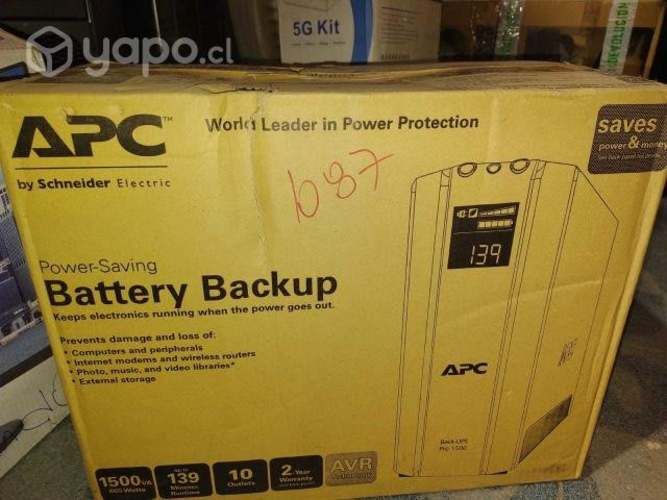 Unidad Back-UPS Pro 1500 de APC con ahorro de ener