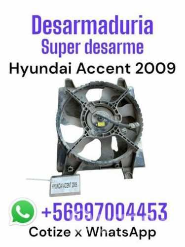Electroventilador Hyundai accent año 2009