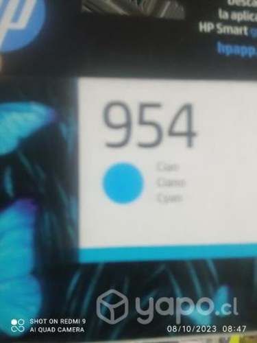 Tintas HP 954 colores originales