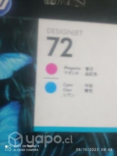 Cabezal hp 72 magenta cyan original