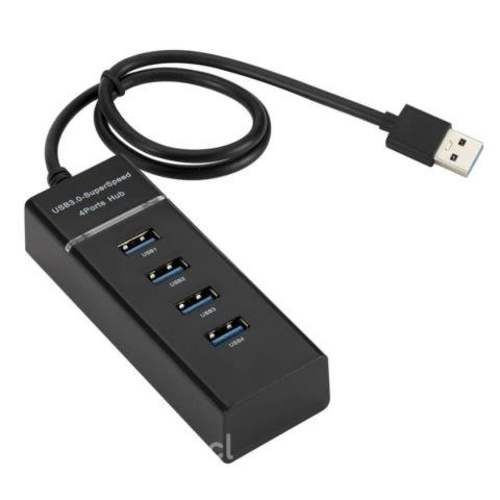 Adaptador Hub Usb 3.0 4 Puertos 5 Gbps Luz Indicad