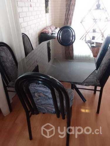 Mesa de living de vidrio